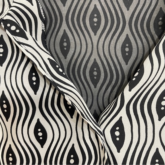 Vintage Milano Woman Psychedelic Groovy Print Button down Long Sleeve Top 3X - Picture 5 of 6